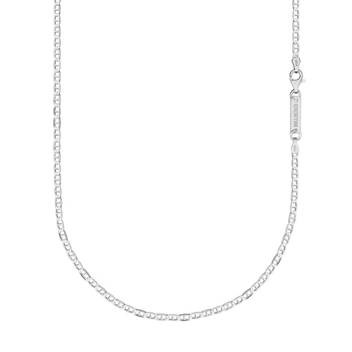 CURB CHAIN 925 SILVER RHODIUM-PLATED 2,80MM - IDENTIM®
