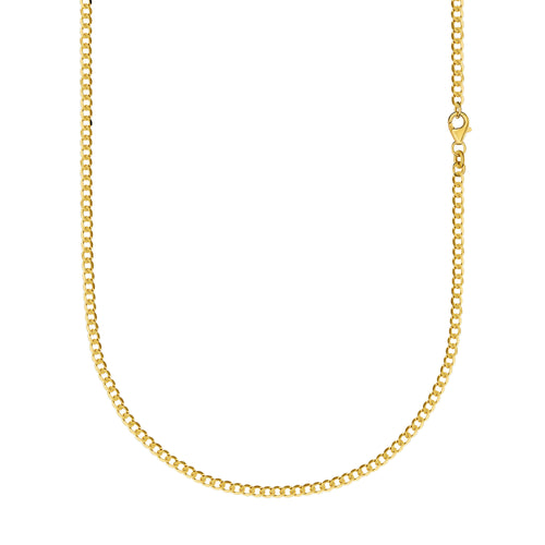 CURB CHAIN NECKLACE 2,60MM 585 GOLD - IDENTIM®