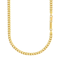 CURB CHAIN 925 SILVER 18 CARAT GOLD PLATED 5,00MM - IDENTIM®