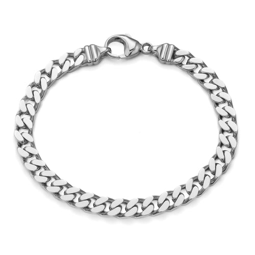 PANZER BRACELET GOLD BRACELET 6,00MM 585 WHITE GOLD - IDENTIM®