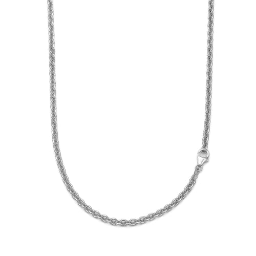 GOLD CHAIN 4.00MM 750 WHITE GOLD - IDENTIM®