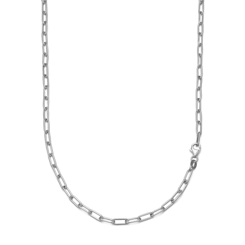 PAPER CLIP CHAIN GOLD CHAIN 3.50MM 585 WHITE GOLD