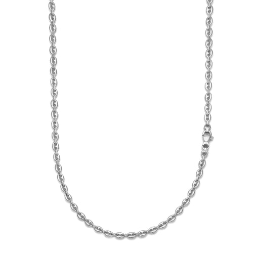 SHIP ANCHOR CHAIN GOLD CHAIN 3.50MM 585 WHITE GOLD - IDENTIM®