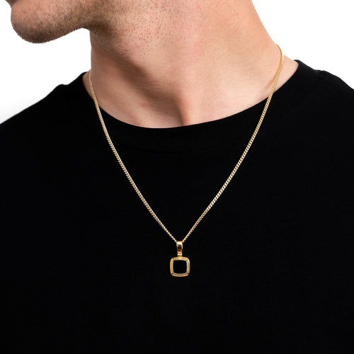 ART NOUVEAU NECKLACE 925 SILVER 18 CARAT GOLD PLATED - IDENTIM®
