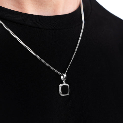 ART NOUVEAU NECKLACE 925 SILVER RHODIUM-PLATED - IDENTIM®