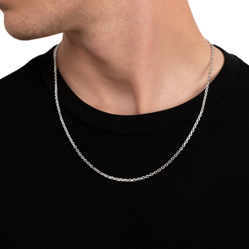 PEA CHAIN 925 SILVER RHODIUM PLATED 2,80MM