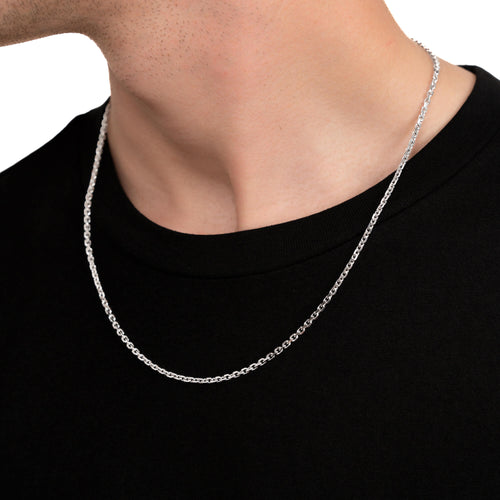 PEA CHAIN 925 SILVER RHODIUM-PLATED 2,80MM - IDENTIM®