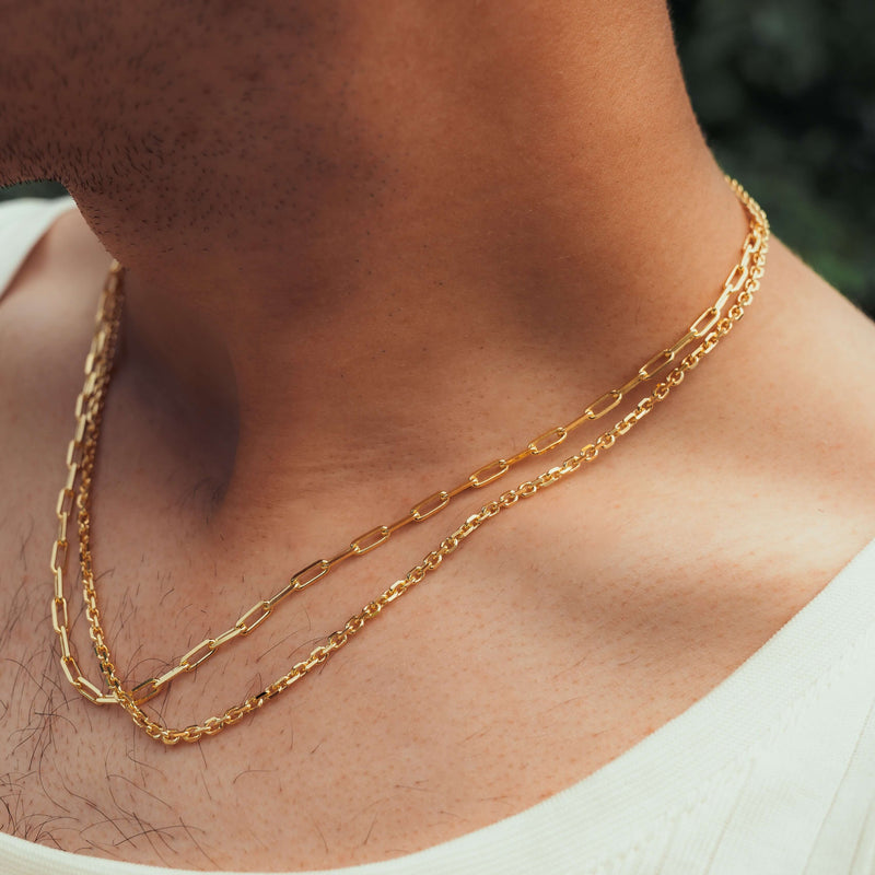 PEA CHAIN 925 SILVER 18 CARAT GOLD PLATED 2,80MM