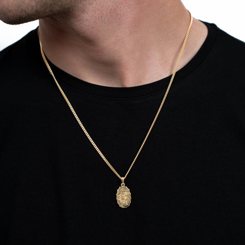 ROSE NECKLACE 925 SILVER 18 CARAT GOLD PLATED - IDENTIM®