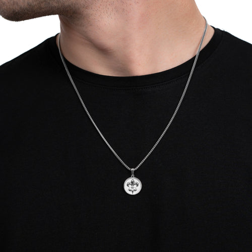 LILY NECKLACE 925 SILVER RHODIUM PLATED - IDENTIM®