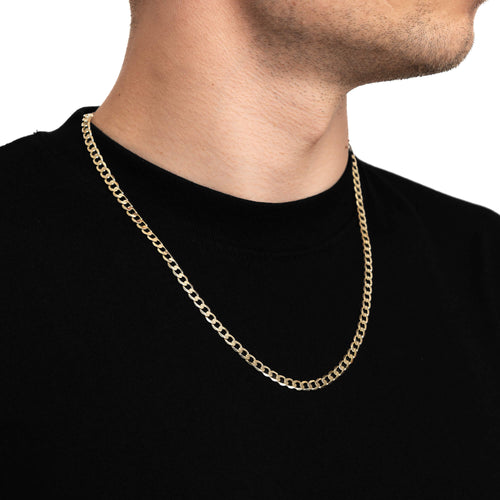 CURB CHAIN GOLD CHAIN 5,00MM 585 GOLD - IDENTIM®