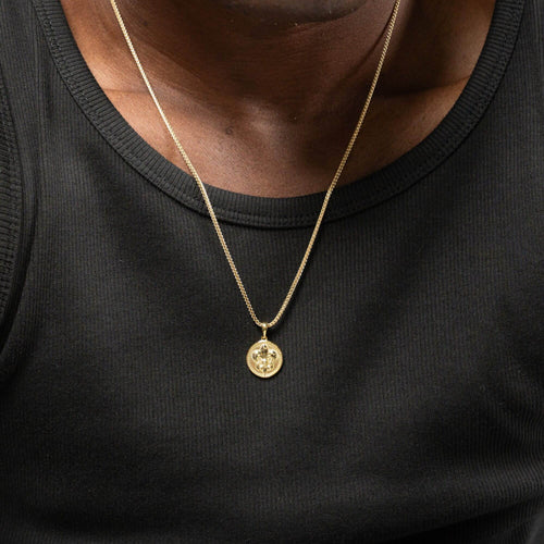 LILY NECKLACE 925 SILVER 18 CARAT GOLD PLATED - IDENTIM®