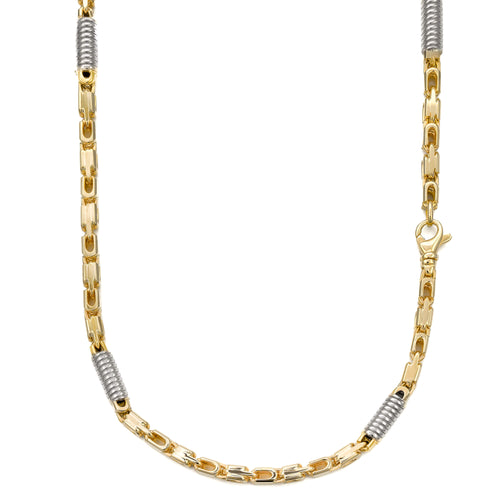 MONTE CARLO GOLD CHAIN 5.50MM 585 GOLD WHITE GOLD - IDENTIM®