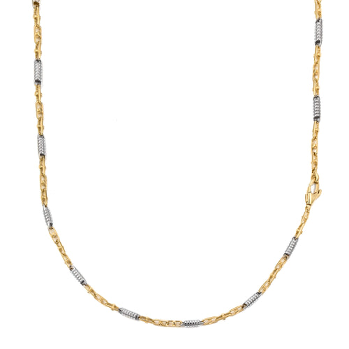 MONTE CARLO GOLD CHAIN 2.50MM 585 GOLD WHITE GOLD - IDENTIM®