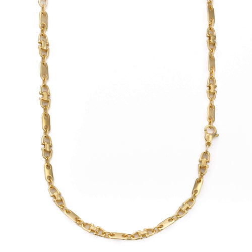 PLATE CHAIN STIRRUP CHAIN GOLD CHAIN 5,50MM 585 GOLD - IDENTIM®