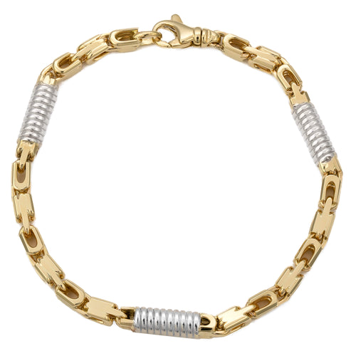 MONTE CARLO GOLD BRACELET 5,50MM 585 GOLD WHITE GOLD - IDENTIM®