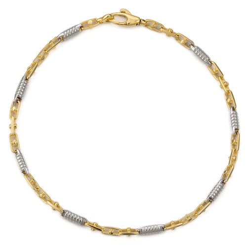 MONTE CARLO GOLD BRACELET 2,50MM 585 GOLD WHITE GOLD - IDENTIM®