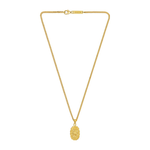 ROSE NECKLACE 925 SILVER 18 CARAT GOLD PLATED - IDENTIM®