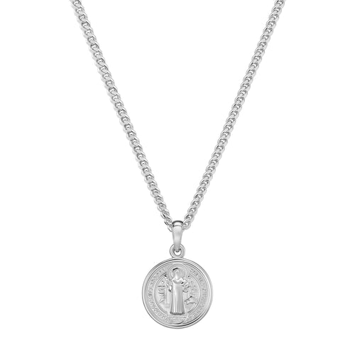 BENEDICTUS NECKLACE 925 SILVER RHODIUM-PLATED - IDENTIM®
