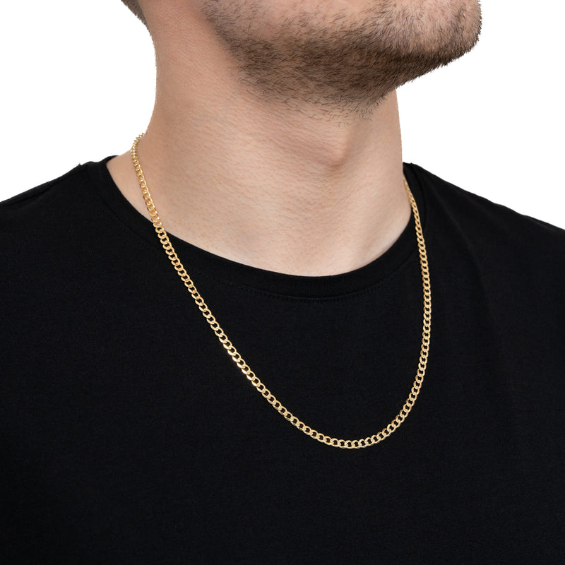 CURB CHAIN GOLD CHAIN 4,00MM 333 GOLD