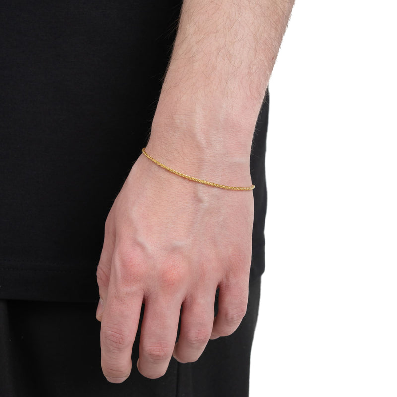 BRAID BRACELET GOLD BRACELET 1,70MM 333 GOLD