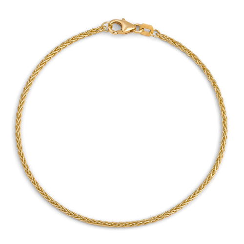 BRAID BRACELET GOLD BRACELET 1,70MM 585 GOLD