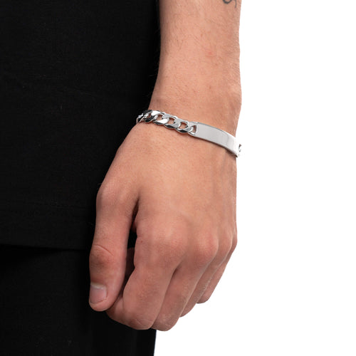ID BRACELET ARMOR 925 SILVER RHODIUM-PLATED - IDENTIM®