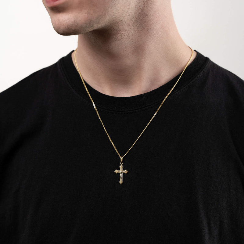 CROSS CRUCIFIX NECKLACE 333 GOLD