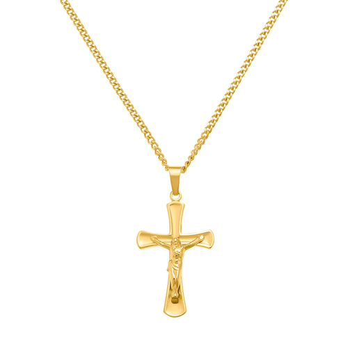 CROSS CRUCIFIX NECKLACE 333 GOLD - IDENTIM®
