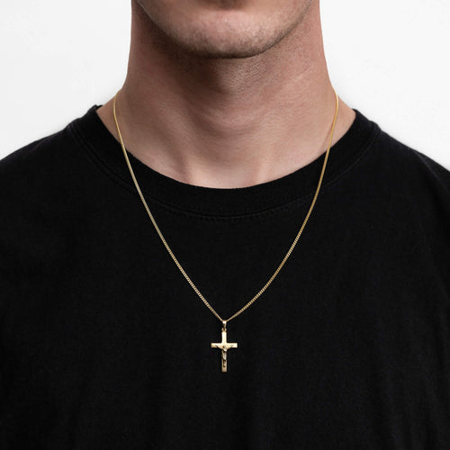 CROSS CRUCIFIX NECKLACE 333 GOLD - IDENTIM®