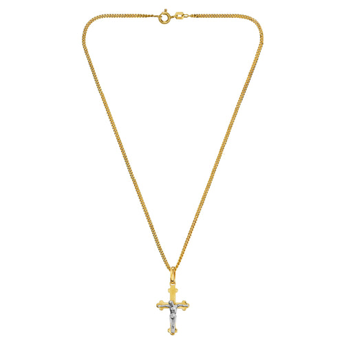 CROSS CRUCIFIX NECKLACE 585 GOLD - IDENTIM®