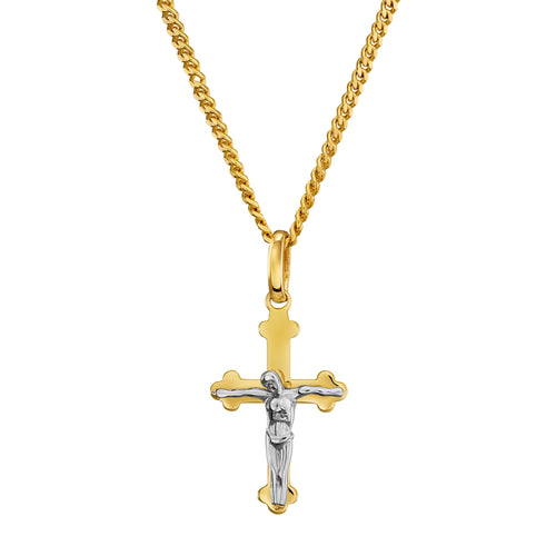 CROSS CRUCIFIX NECKLACE 585 GOLD - IDENTIM®