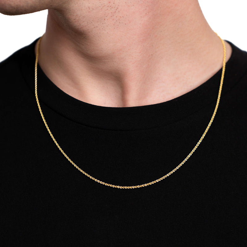 Cord chain gold chain 585 gold 1,70mm