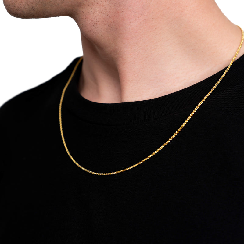Cord chain gold chain 585 gold 1,70mm