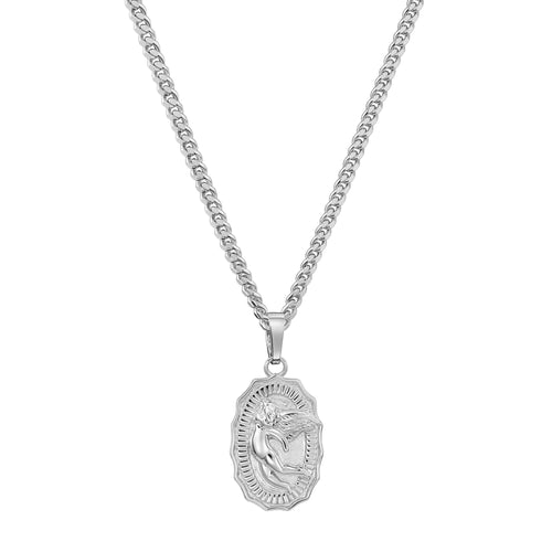 ANGEL NECKLACE 925 SILVER RHODIUM-PLATED - IDENTIM®