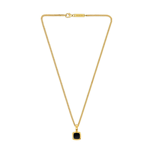 ART NOUVEAU NECKLACE 925 SILVER 18 CARAT GOLD PLATED - IDENTIM®