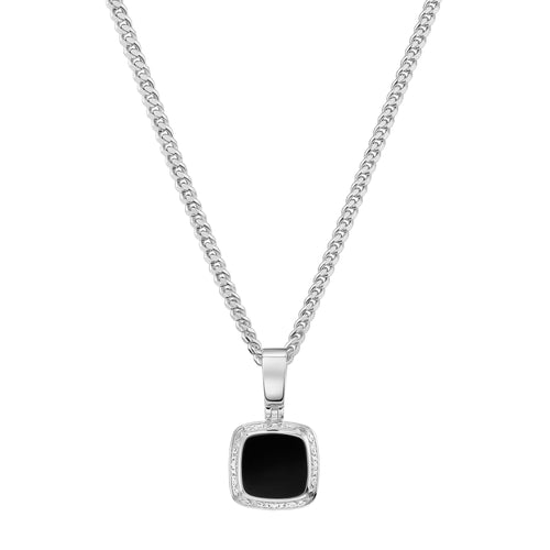 ART NOUVEAU NECKLACE 925 SILVER RHODIUM-PLATED - IDENTIM®