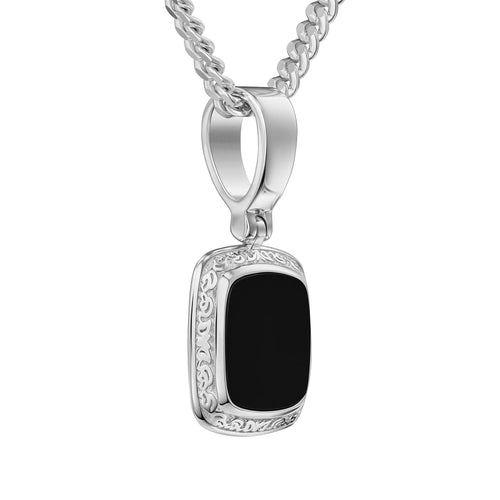 ART NOUVEAU NECKLACE 925 SILVER RHODIUM-PLATED - IDENTIM®