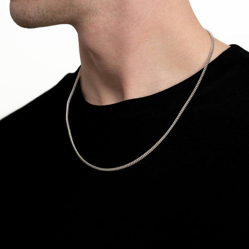 FRANCO CHAIN GOLD CHAIN 2.00MM 750 WHITE GOLD - IDENTIM®