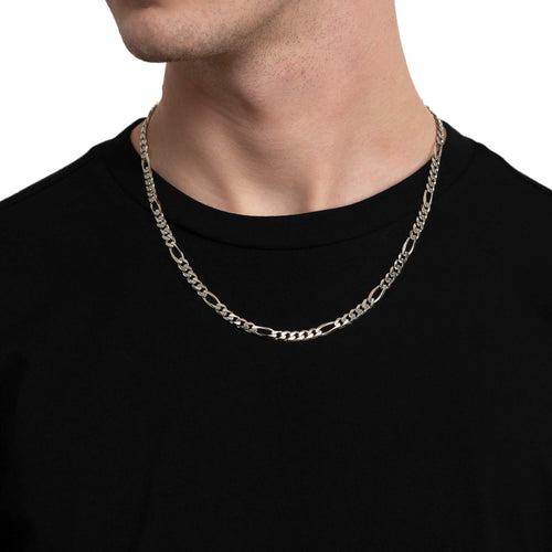 FIGARO CHAIN GOLD CHAIN 5.50MM 585 WHITE GOLD - IDENTIM®
