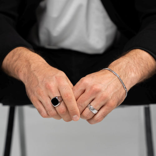ROSE RING 925 SILVER RHODIUM PLATED - IDENTIM®