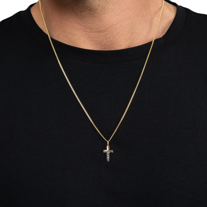 CROSS CRUCIFIX NECKLACE 333 GOLD