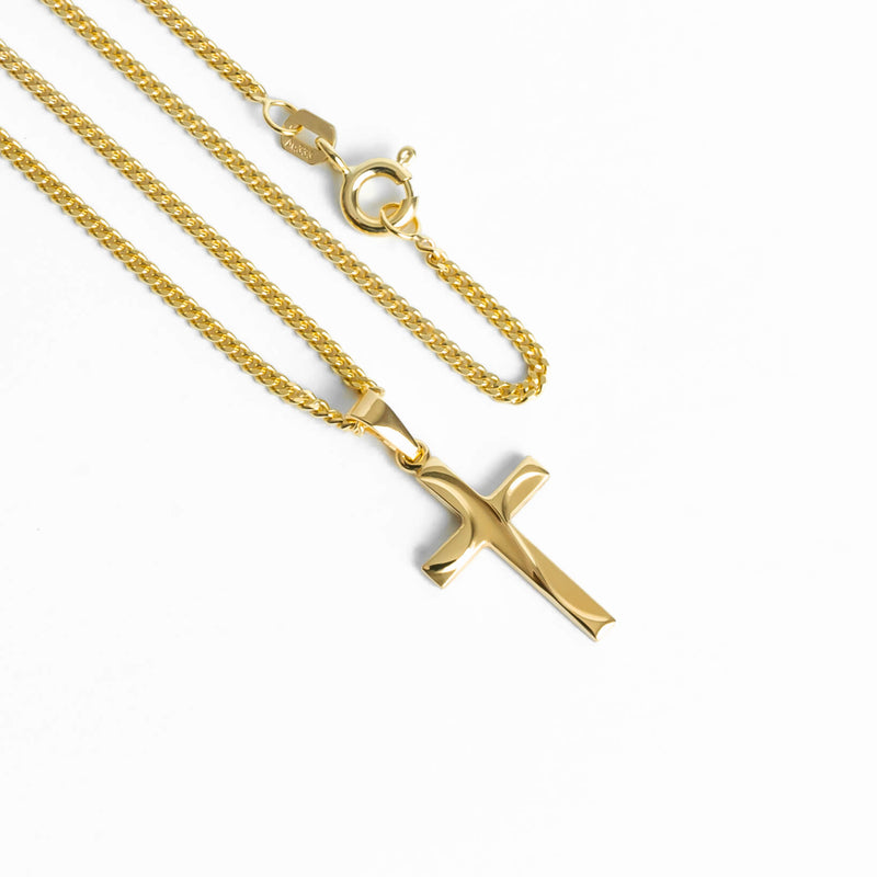 CROSS NECKLACE 333 GOLD