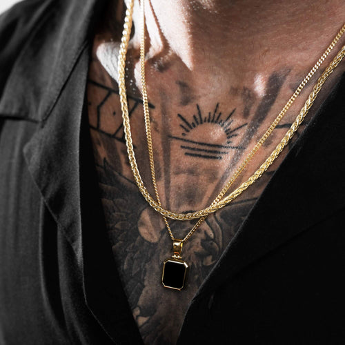 PLAIT CHAIN 925 SILVER 18 CARAT GOLD PLATED 3,60MM - IDENTIM®