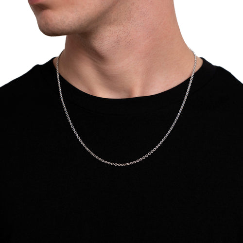 GOLD CHAIN 2.70MM 750 WHITE GOLD - IDENTIM®