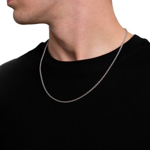 GOLD CHAIN 2.70MM 585 WHITE GOLD - IDENTIM®