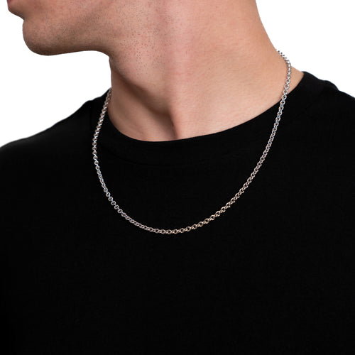 GOLD CHAIN 4.00MM 585 WHITE GOLD - IDENTIM®