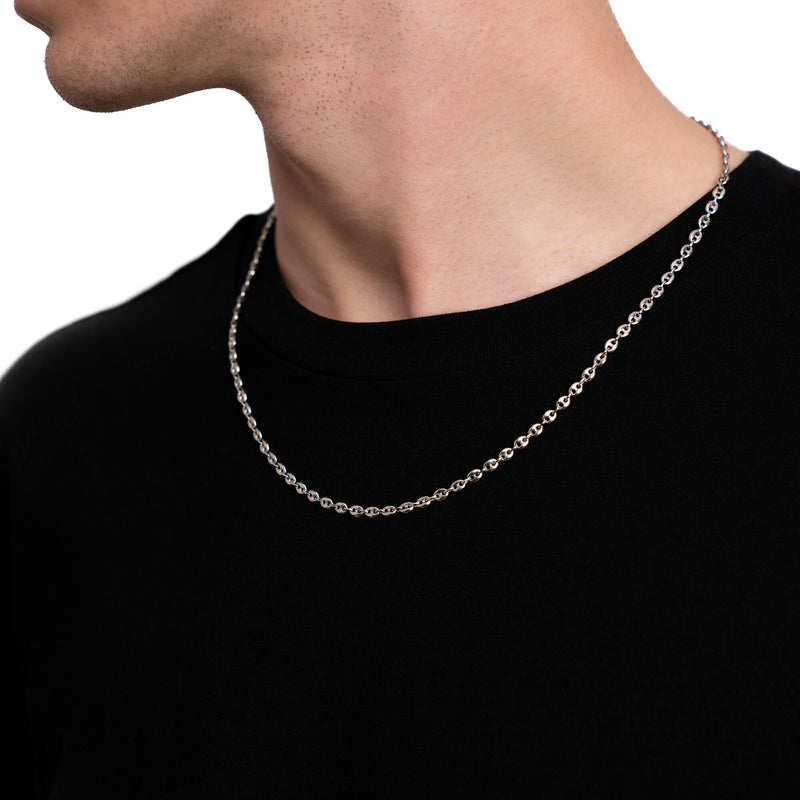 SHIP ANCHOR CHAIN GOLD CHAIN 3.50MM 585 WHITE GOLD