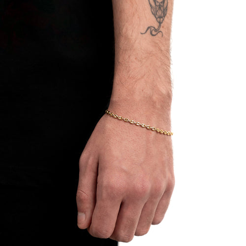 SHIP ANCHOR BRACELET GOLD BRACELET 3,50MM 585 GOLD - IDENTIM®