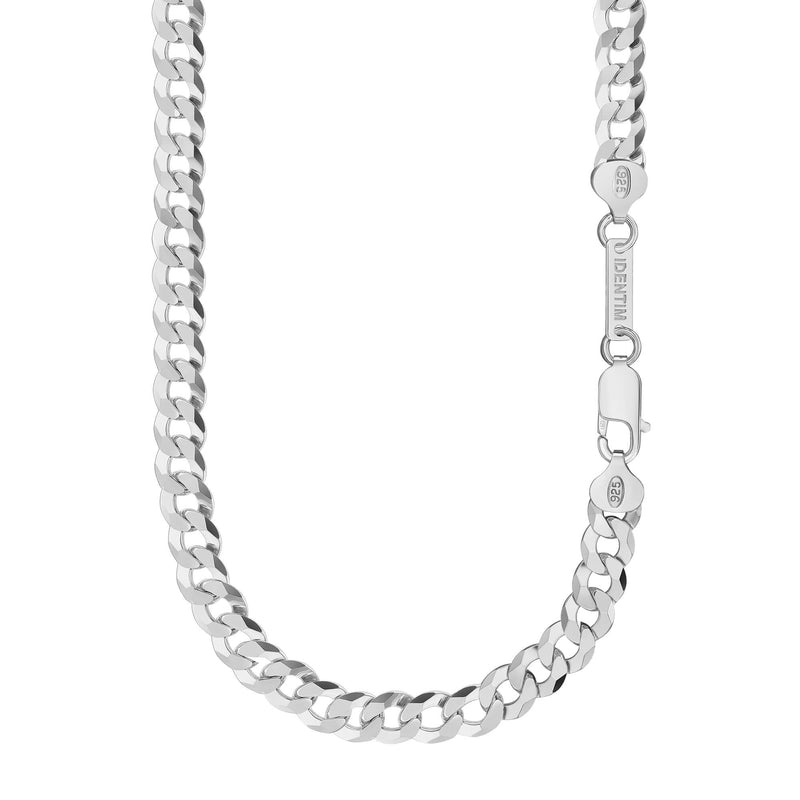 CURB CHAIN 925 SILVER RHODIUM-PLATED 7,80MM